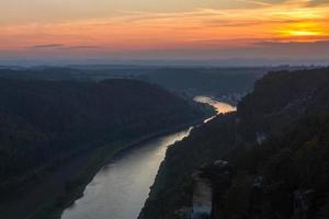 Autumn landscapes in  Elbe Sandstone Mountains. photo