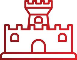 icono de vector de castillo de arena