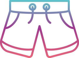 icono de vector de pantalones cortos