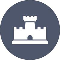 icono de vector de castillo de arena