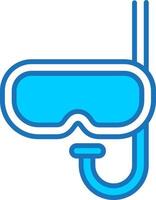 icono de vector de snorkel