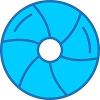 icono de vector de pelota de playa