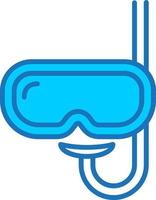 icono de vector de snorkel