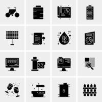 16 Universal Business Icons Vector Creative Icon Illustration to use in web and Mobile Related project