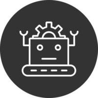 icono de vector de robot