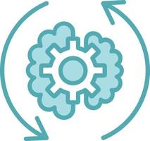 Brain Process  Vector Icon