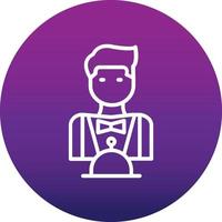 Waiter Vector Icon