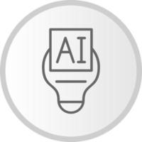 Artificial Intelligence Vector Icon