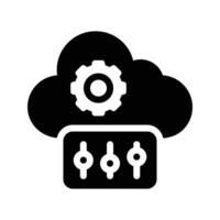 cloud setting vector illustration on a background.Premium quality symbols.vector icons for concept and graphic design.