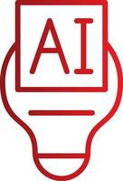 Artificial Intelligence Vector Icon