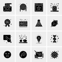 16 Universal Business Icons Vector Creative Icon Illustration to use in web and Mobile Related project