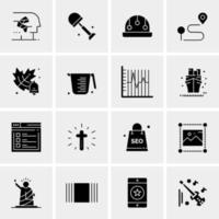 16 Universal Business Icons Vector Creative Icon Illustration to use in web and Mobile Related project