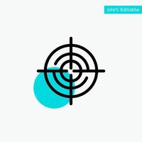 Define Gps Location Navigation turquoise highlight circle point Vector icon