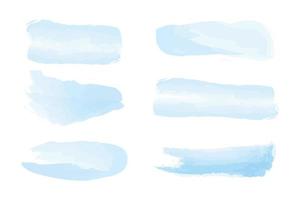 Watercolor background the blue color vector