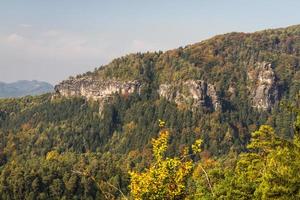 Autumn landscapes in  Prebischtor, Bohemia photo