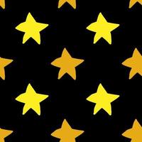 pattern stars yellow vector