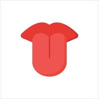 tongue icon. flat icon vector