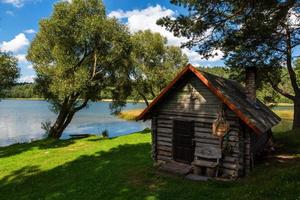 Summer Landscapes by the Lake in Lithuania photo