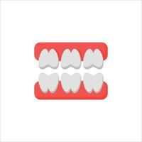 teeth icon. flat icon vector