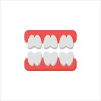 teeth icon. flat icon vector