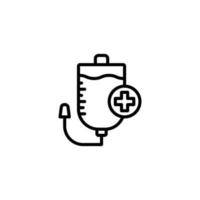 Infuse icon. outline icon vector
