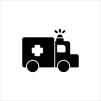 Ambulance icon. solid icon vector