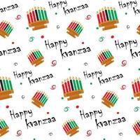 Kwanzaa Seamless Pattern. Abstract background repeating texture pattern design for Kwanzaa vector