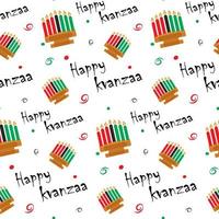 Kwanzaa Seamless Pattern. Abstract background repeating texture pattern design for Kwanzaa vector