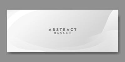 Blank paper banner on white background Royalty Free Vector