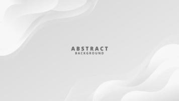 Abstract White Fluid Wave Background vector