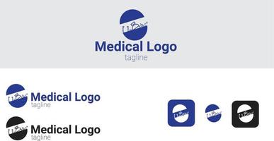 logotipo de la clínica médica vector