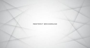 3D white techno abstract background overlap layer on bright space with light lines decoration. Graphic design element cutout style concept for banner, flyer, card, brochure cover, or landing page vector