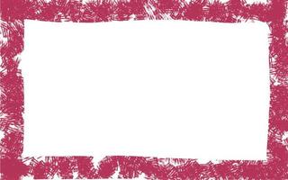 Magenta texture lines on a white background. Frame.Hand painted watercolor texture vector