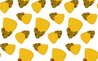 Colorful background with mexican chips. vector