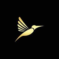 Flying bird modern iconic silhouette logo vector