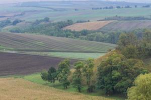 paisaje otoñal en los campos de moravia foto