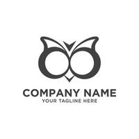Owl Eye Logo Brand, Animal Identity vector