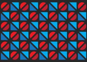 Red Blue Pattern Banner Background vector