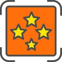 Four Stars Vector Icon