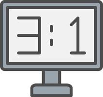 Score Board Vector Icon