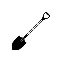 shovel logo icon design vector