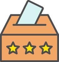 icono de vector de cabina de votación