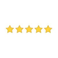 rating star icon vector