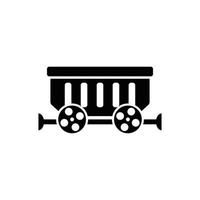 mine cart icon design vector