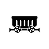 mine cart icon design vector