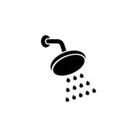 vector de icono de cabezal de ducha