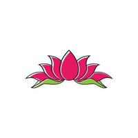 lotus logo icon design vector