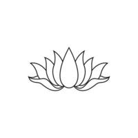 lotus logo icon design vector