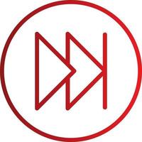 Fast Forward Vector Icon