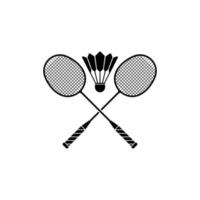 vector de icono de raqueta de bádminton